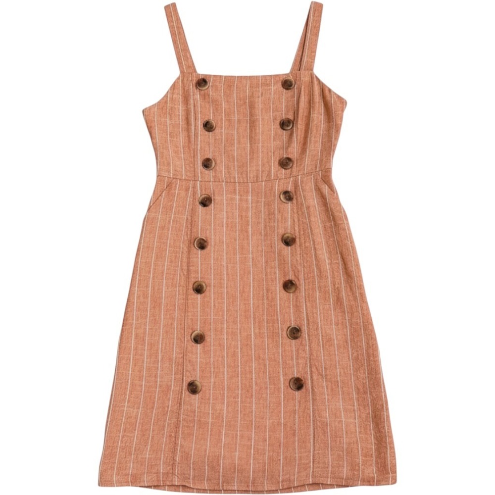 Linen Blend XS Schoolgirl Preppy Bratz Clueless Mini Romper Dress